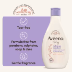 Aveeno Baby Calming Comfort Bedtime Bath & Wash 400ml - Image 4
