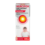Nurofen 6+ 200mg/5ml oral suspension strawberry - 200ml
