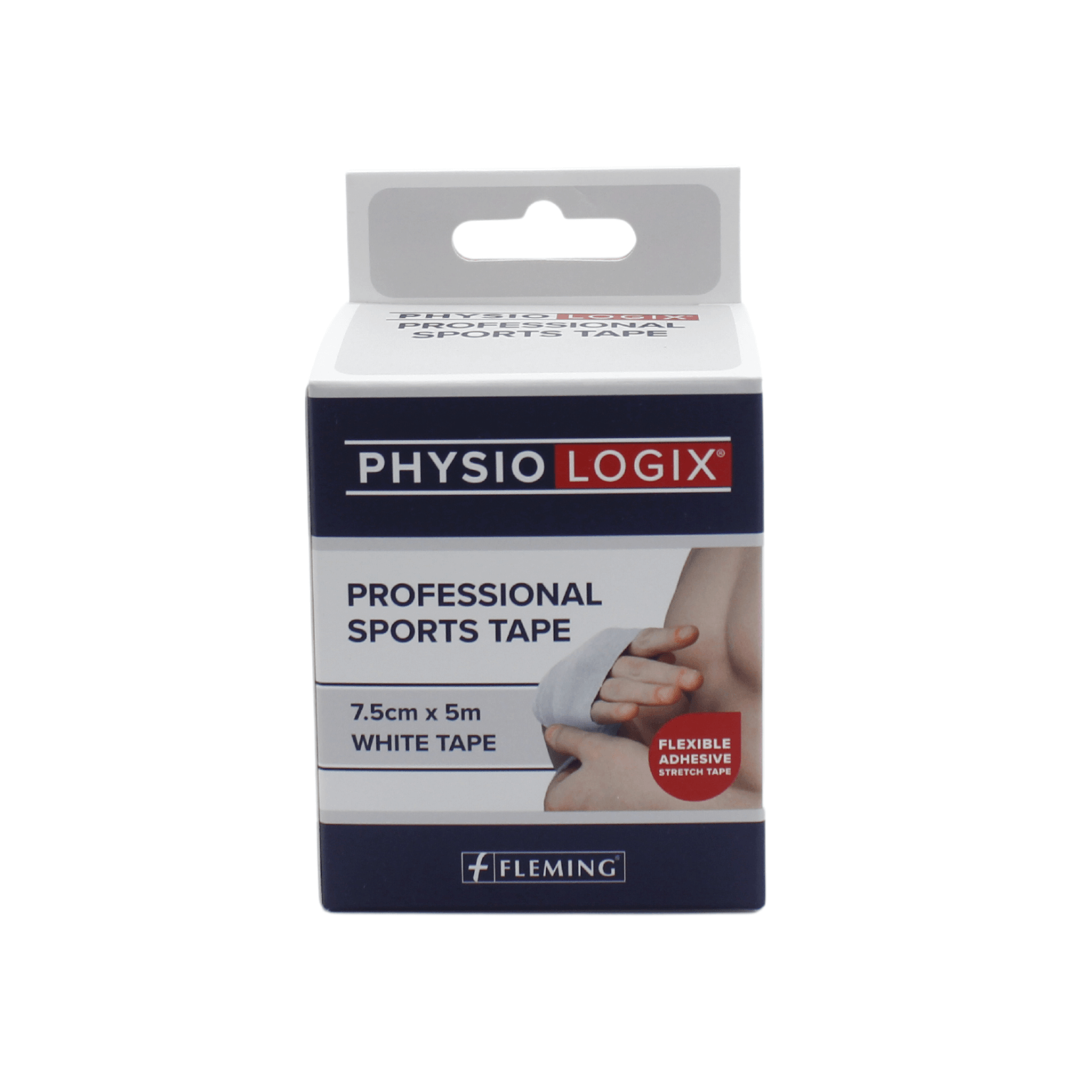 PX402 Physiologix Professional Sports Tape 7.5cm x 5m | White - Image 1