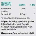 Sona Red Yeast Rice Capsules 2.95mg of Monacolins 60 Pack - Image 2