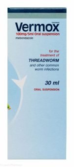 Vermox 100mg/5ml Oral Suspension 30ml - Image 2