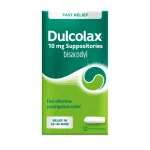 Dulcolax 10mg Suppositories 12 Pack