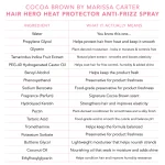 Cocoa Brown Hair Hero Heat Protection Anti Frizz Spray 100ml - Image 3